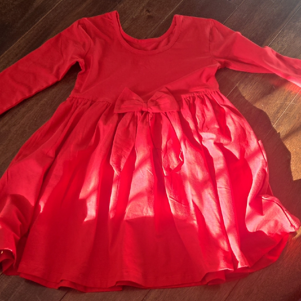 Ruffle Butts Vibrant Red Casual Dress